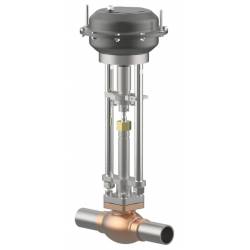 Globe valves with pneumatic actuator