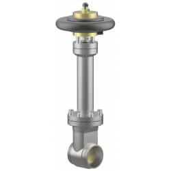 Shutoff gates valve with actuator