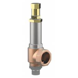 Safety valves with adjusting device