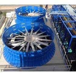 Fan cooling towers and cooling systems